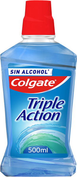 Colgate Triple Action Enjuague Bucal 500ml