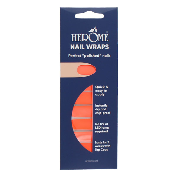 Nail Wraps neon tangerine