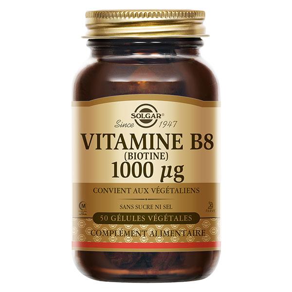 Vitamine B8 - Biotine 1000 microgrammes 50 gélules végétales 5