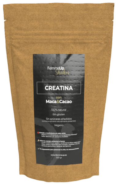 FemmeUp Creatina con Maca, Cacao y Algarroba 550 gr