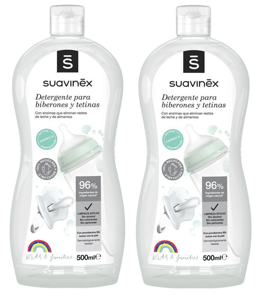 Suavinex Detergente Para Biberones y Tetinas 2x500 ml