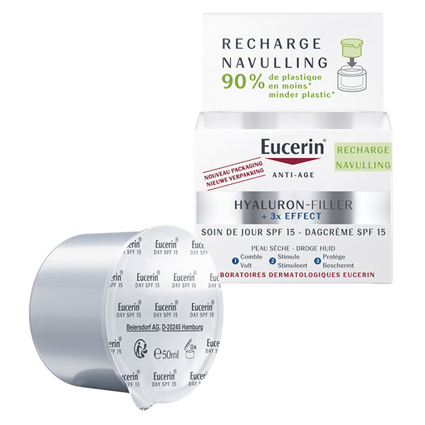 recharge anti-âge Hyaluron-Filler + 3X Effect Crème de Jour Peau Sèche SPF15 50ml 2