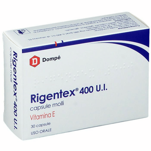 Rigentex 400 U.I Tocoferolo Vitamina E 30 Capsule Molli