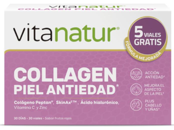 Imagen de Vitanatur Collagen Piel 🧴 30 Viales para Juventud en OfertitasTOP