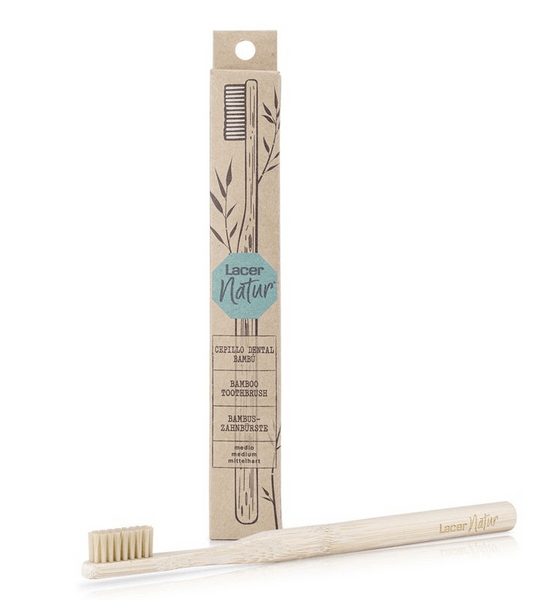 Lacer Natur Cepillo de Dientes Medio Bambú 1 ud
