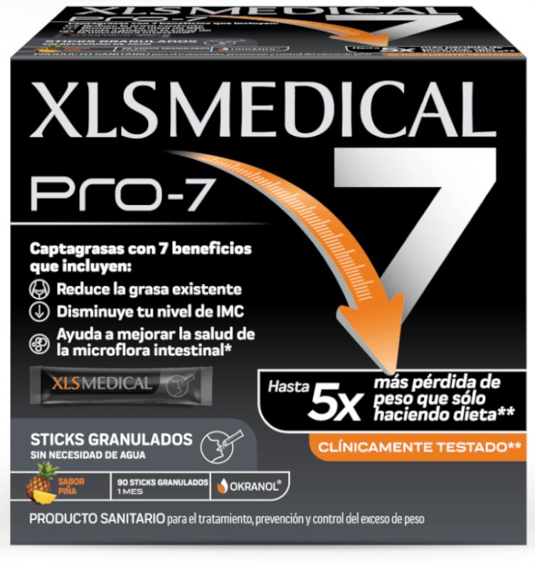 Imagen de XLS Medical Pro 7 captagrasas 90 sticks, 90 unidades en OfertitasTOP
