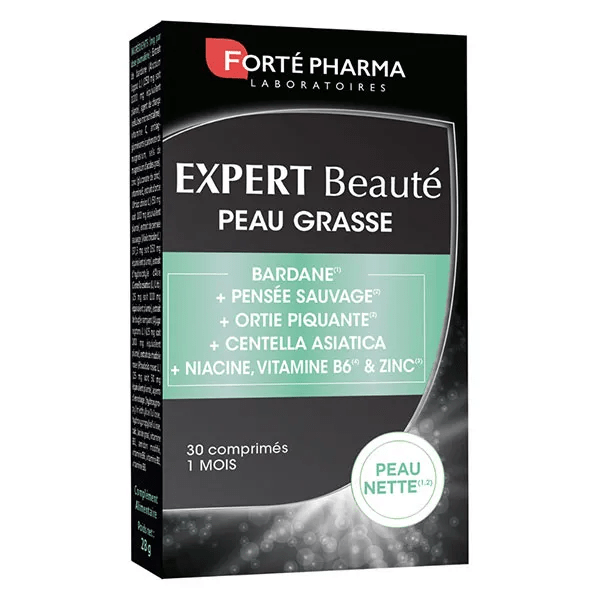 Expert Beauté Peau Grasse Bardane Centella Asiatica Zinc Ortie 30 comprimés 5
