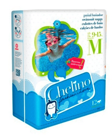 Chelino Fashion Love Swimmers Pañales Talla M 9-15 KG 12 uds