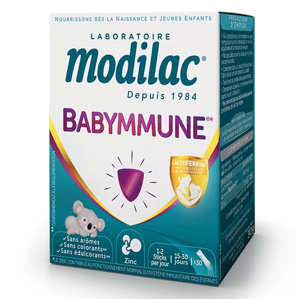 Laboratoire Modilac, Compléments alimentaires, BABYMMUNE* - 30 STICKS DE POUDRE 2