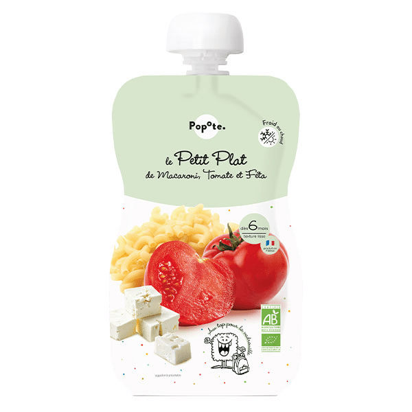 Petit Plat Macaroni Tomate Feta Bio 180g*