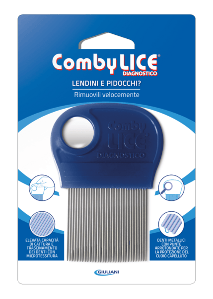 Combylice Pettinino Con Lente Per Rimozione Lendini