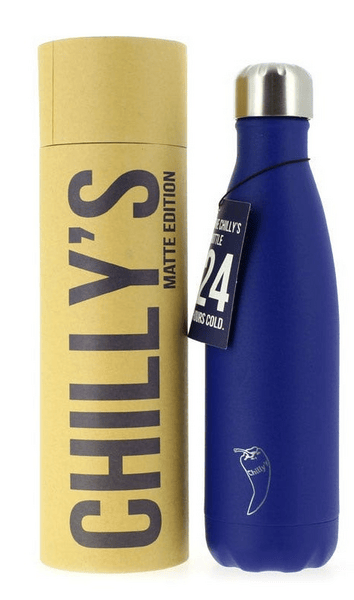 Chilly's Botella Inoxidable Azul Mate 500 ml