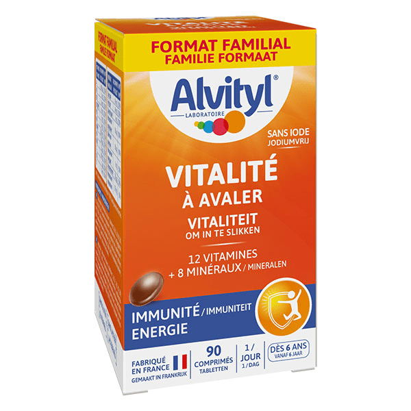 Vitalité à avaler 12 vitamines et 8 minéraux dès 6 ans 90 comprimés 4