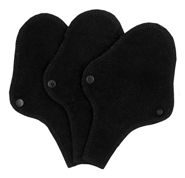 Imse Vimse Salvaslip Tanga Reutilizable Negro 3 unidades