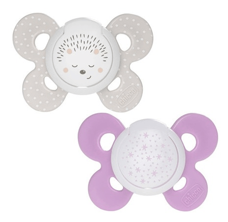 Chicco Chupete Physio Comfort Silicona 16-36 m Marrón y Lila 2 uds