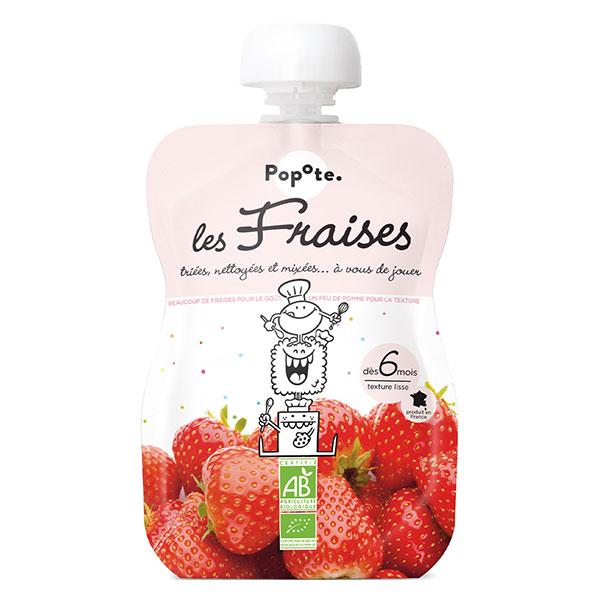 Les Fruits Gourde Fraise +6mois Bio 120g 3