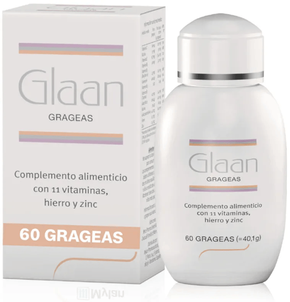 Glaan Pelo, Piel y Uñas 60 Grageas