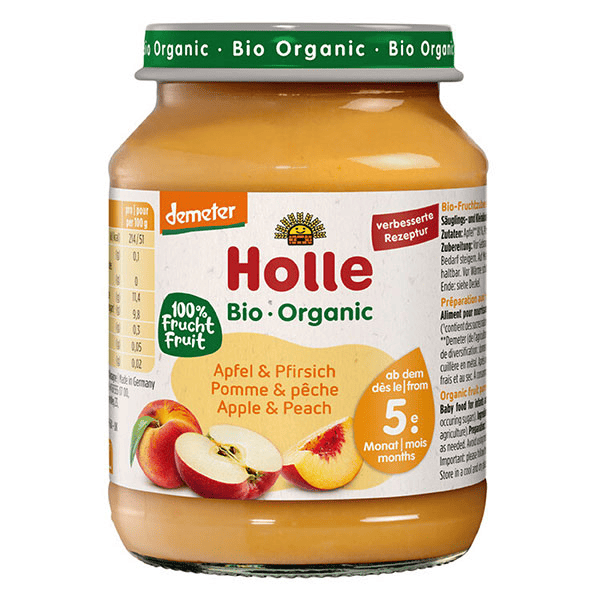 Pomme Pêche Demeter Bio 190g 2