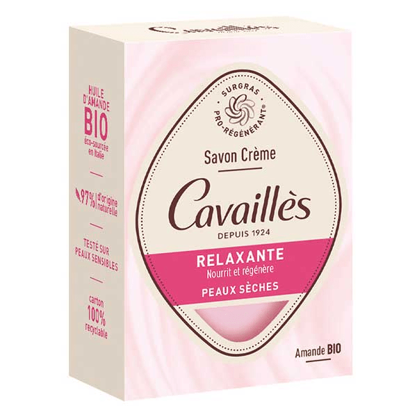 Cavaillès savon solide creme relaxante 100gr 5