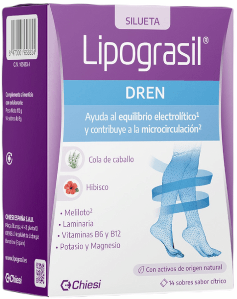 Lipograsil Dren 14 Sobres Sabor Cítrico