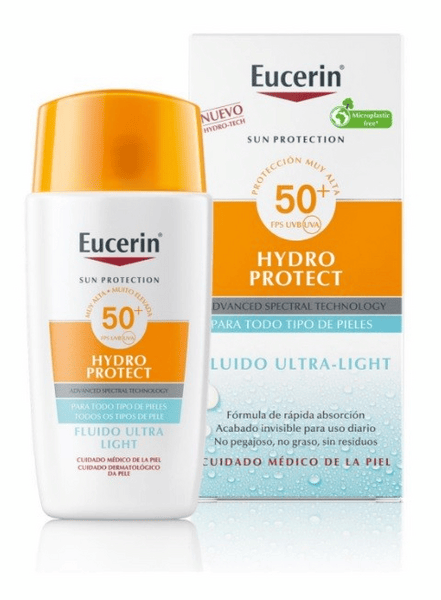 Eucerin Solar Eucerin Sun Face Hydro Protect Fluido Ultra Light Spf50+ 50 Ml - Imagen 3