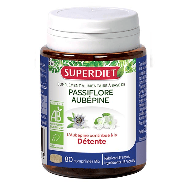 Passiflore Aubepine Bio 80 comprimés 2