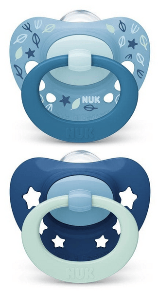 Nuk Classic Signature Chupete Silicona 18-36m Azul 2 uds