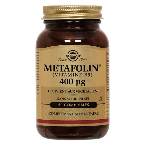 Metafolin - Vitamine B9 400 µg 50 Comprimés 5