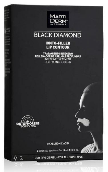 Martiderm Black Diamond Ionto-Filler Contorno Labios 4 parches + gel 4 ml