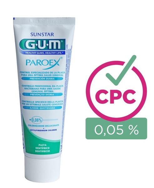 Gum Sunstar Paroex Prevención Pasta Dentífrica 75 ml