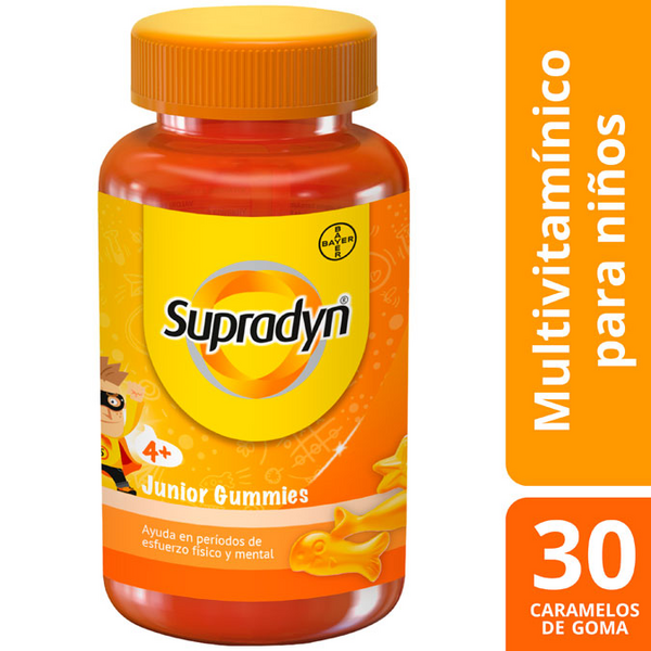 Supradyn Junior Gummies Vitaminas Y Energía Niños 30 Gominolas