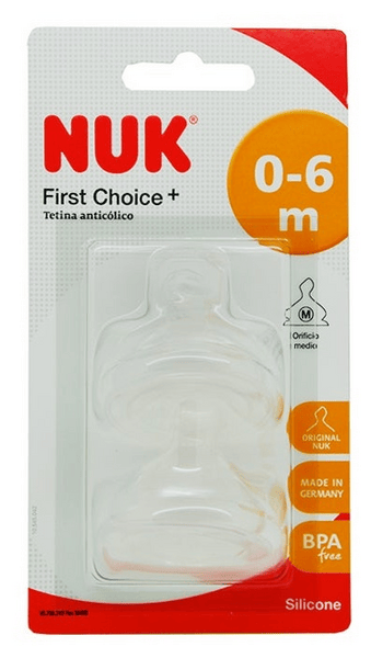 Nuk Tetina First Choice 2 Uds Silicona 0-6M