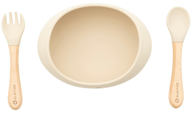 Olmitos Vajilla de Silicona Sand 3 piezas