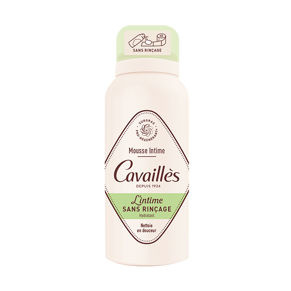 Cavaillès Mousse Intime Sans Rinçage Hydratant 100ml 4