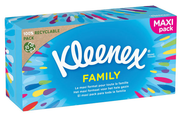 Kleenex Caja Pañuelos Family 128 Unidades