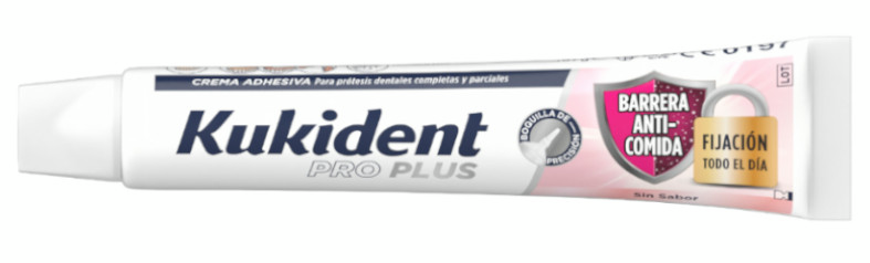 Kukident Pro Plus Barrera Anticomida Sin Sabor 57 Gr