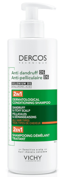 Vichy Dercos Champú Acondicionador Anticaspa 2 en 1 390 ml