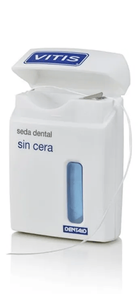 Vitis - Seda Dental Sin Cera Para Limpieza Interdental Profunda, Alta Capacidad De Arrastre Del Biofilm Oral, Previene Caries Y Gingivitis, Uso Diario Recomendado - Imagen 2