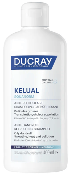 Ducray Kelual Squanorm Champú Refrescante Anticaspa 400 Ml - Imagen 3