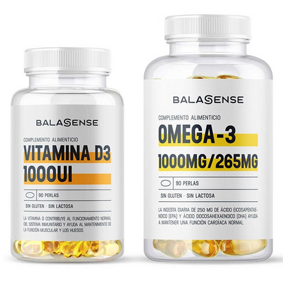 Balasense Vitamina D3 + Omega 3 con Vitamina E - Atida