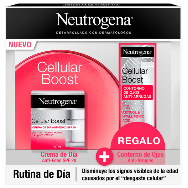 Neutrogena Cellular Boost Facial Pack Crema Día 50ml+Contorno Ojos 15ml