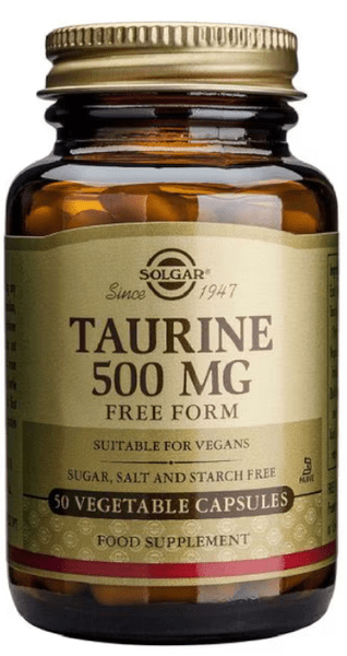 Solgar Taurina 500 Mg 50 Cápsulas Vegetales