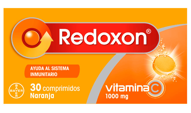 Redoxon Naranja Vitaminas Defensas Sabor 30 Comprimidos Efervescentes