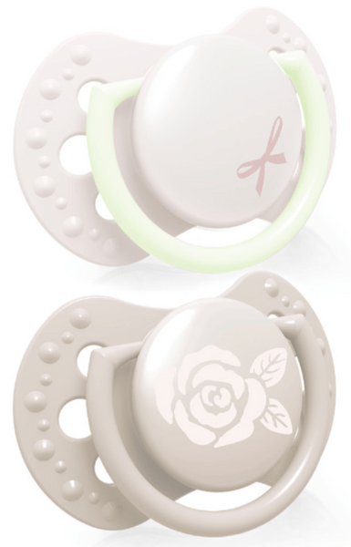 Lovi Mini Chupetes Dinámicos Baby Shower Rosa 0-2m 2 uds
