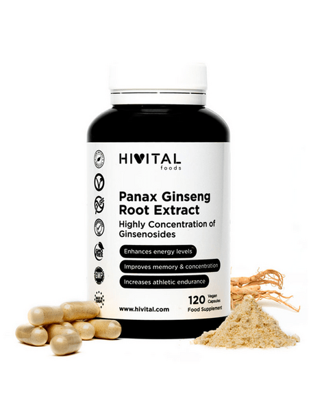 Hivital Panax Ginseng Extracto 120 Cápsulas 2500 Mg