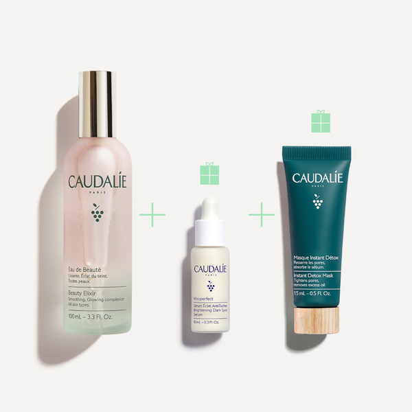 Caudalie Agua De Belleza 100 Ml + Sérum 10 Ml + Mascarilla 15 Ml