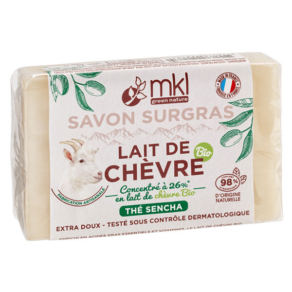 Lait de Chèvre Savon Surgras Thé Sencha 100g 4