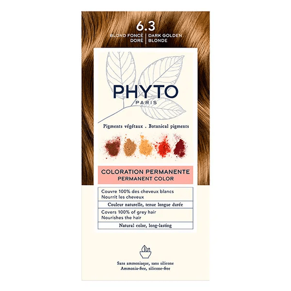 PhytoColor Coloration Permanente N°6.3 Blond Foncé Doré 3