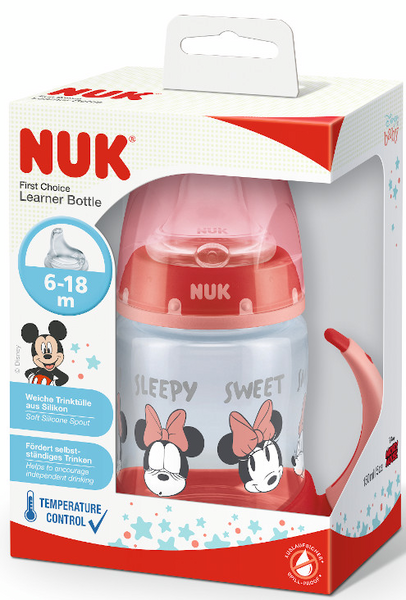 Nuk Biberón Entrena First Choice De Silicona Minnie Mouse 6-18m 150 Ml