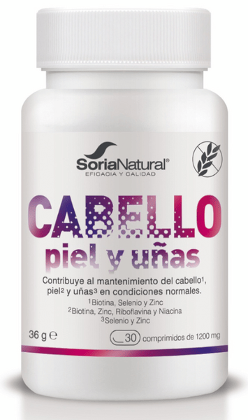 Soria Natural Cabello, Piel, Uñas 30 Comprimidos
